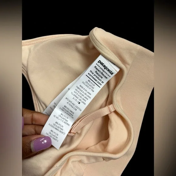 Patagonia Women's Barely Everyday Bra Valley Flora Jacquard Cameo Size M - Picture 2 of 6